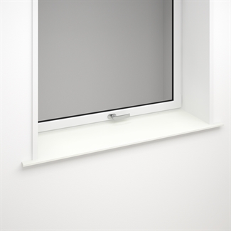 Hvit vinduskarm i kompaktlaminat - 10 mm Hvit med hvit kjerne 3096